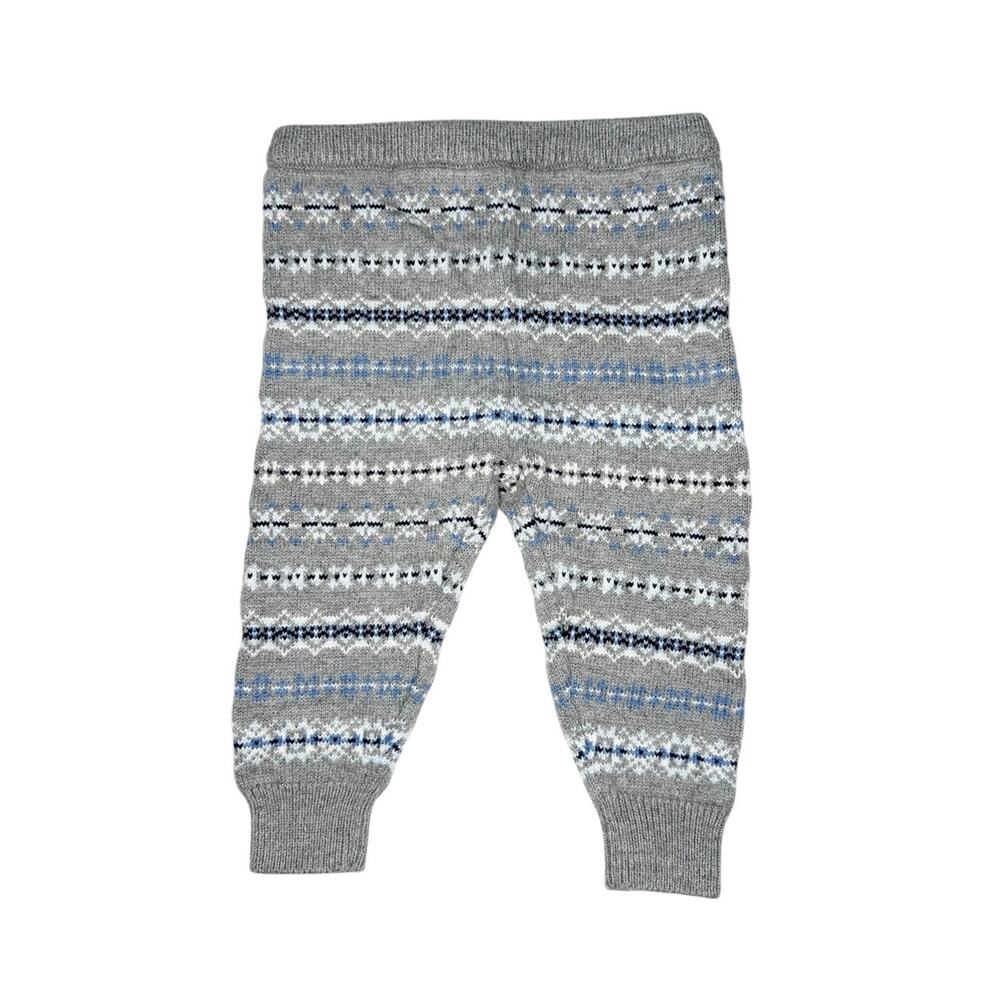 Janie and Jack Fair Isle Print Sweater Leggings Size 6-12 Months